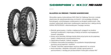 80/100-21 PIRELLI SCORPION MX32 HARD ENDURO CROSS