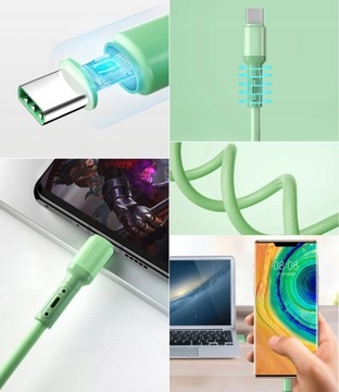 2m Kabel szybkiego ładowania USB typu C QC 3.0 Wytrzymały Przewód USC/USB C