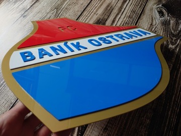 Banik Ostrawa szyld herb na ścianę prezent urodzinowy dla męża chłopaka