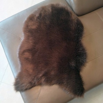 Коврик искусственный пушистый меховой ковер для гостиной мягкий 90 см.