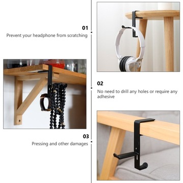 STOJAK NA SŁUCHAWKI METALOWY DO WYGODNE PRZECHOWYWANIE