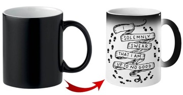 Magiczny kubek Harry Potter kolor Huncwoci Mapa I solemnly swear ...