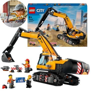 LEGO CITY RUCHOMA KOPARKA BUDOWA PREZENT DLA CHŁOPCA MASZYNA BUDOWLANA AUTO