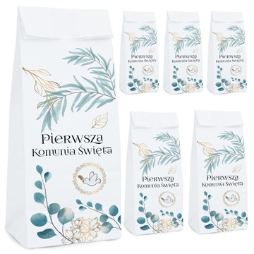 PODZIĘKOWANIE NA KOMUNIĘ ŚWIĘTĄ PRZYJĘCIE CHRZEST Z NADRUKIEM DLA GOŚCI [1]