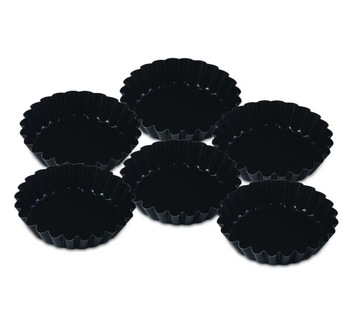 Foremki metalowe do babeczek - 9 cm, 6 szt.