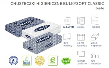 CHUSTECZKI HIGIENICZNE 2-WARSTWY PUDEŁKO A'100