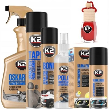 K2 ZESTAW KOSMETYKÓW ZAPACH DO WNĘTRZA AUTA SAMOCHODU NA ŚWIĘTA PREZENT