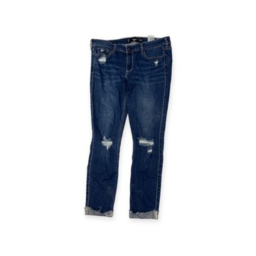 Spodnie jeansowe damskie Hollister Super Crop 28