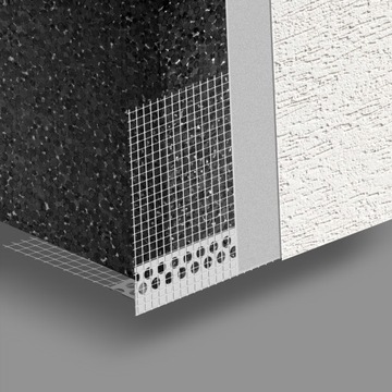 ПРОФИЛЬНАЯ КРЫШКА СКРЫТОГО МОНТАЖА ПОЛОСКА ПВХ С СЕТКОЙ 2м