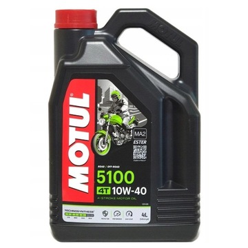 MOTUL 5100 10W40 MA2 4T 4L olej silnikowy półsyntetyczny