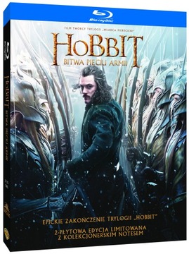 HOBBIT: BITWA PIECIU ARMII (2BD) WYDANIE Z NOTESEM
