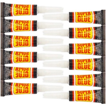 KLEJ SUPER GLUE SZYBKI MOCNY ZESTAW POWER 12SZTUK