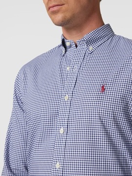 RALPH LAUREN POLO KOSZULA MĘSKA W KRATĘ OXFORD ORYGINAŁ CASUAL r. S / 40