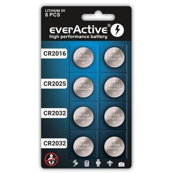 Zestaw baterii litowych everActive 8 sztuk: 4 x CR