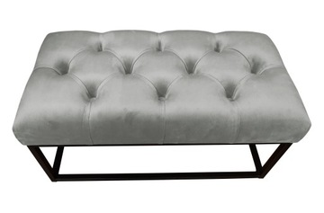Ławka CHESTERFIELD LOFT MG17 pufa podnóżek metal