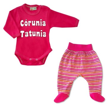 Komplet niemowlęcy 68 cm Córunia Tatunia + kubek