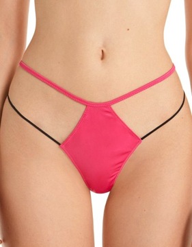 Tezenis Brazyliany Wysoki Stan i Cienkie Boki Tanga Lipstick Satin M/38