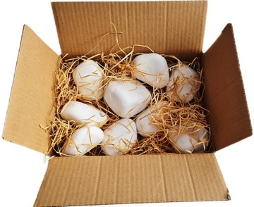 БЕЛЫЕ КРАСНЫЕ КАМНИ С БЛЕСКАМИ 2 кг 4-8 см