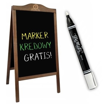 POTYKACZ WODOODPORNY STOJAK REKLAMOWY GRATIS GRAWER LOGO MARKER KREDOWY