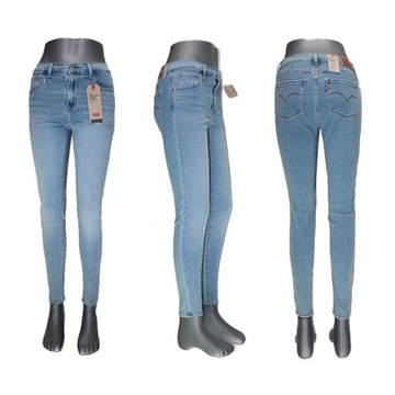 Jeansy Levi's 720 -527970010- rurki z wysokim stanem oryg. Levis - W32/L32