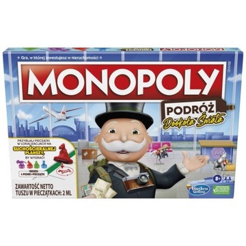 MONOPOLY HASBRO Dookoła Świata gra planszowa polska Monopol PIĘKNA EDYCJA