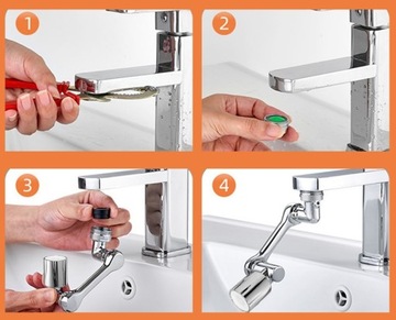 УДЛИНИТЕЛЬ ВРАЩАЮЩЕГОСЯ КРАНА ЧЕРНЫЙ АЭРАТОР МЕТАЛЛИЧЕСКИЙ АЭРАТОР