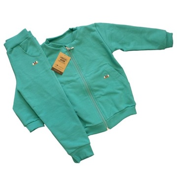 Dres dziecięcy M Oryiginal od Mrofi bluza + spodnie 116 (5-6 Lat) Turkusowy