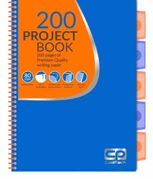 Kołozeszyt A4 100k kratka CoolPack Project Book