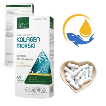 Medica Herbs Kolagen Rybi Morski Stawy Włosy Skóra