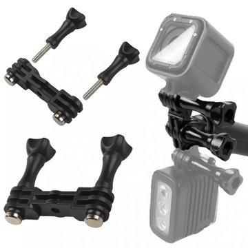 Adapter Podwójny Przegub Uchwyt do Kamer GoPro 12 11 10 9 8 7 6 5 DJI Insta