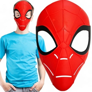 MASKA ŚWIECĄCA SPIDERMANA SPIDERMAN ŚWIECI LED DLA DZIECI DOROSŁYCH NA BAL