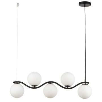 SIGMA Nowoczesna lampa LED Vena 5 zwis fala biały LED