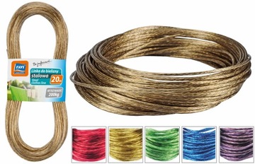 Linka stalowa do bielizny 20m BLINSTAL
