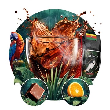 КОФЕ В ЗЕРНАХ 1 КГ PARADISO BOLIVIA - 100% АРАБИКА СВЕЖЕОБЖАРЕННАЯ - ГОЛУБАЯ КАСАТКА