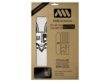 Наклейки Защитная крышка для рамы MTB велосипеда AMS — Hasie & The Robots White
