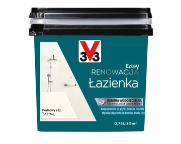 V33 Easy Renowacja Łazienka Pudrowy Róż 0,75L