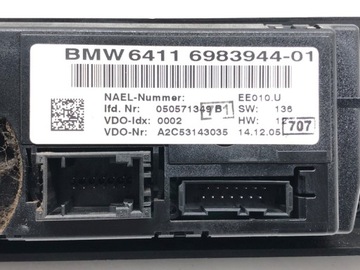 PANEL ŘÍZENÍ VENTILACE BMW E91 6983944 KOMBI 04-12