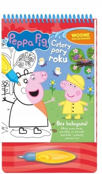 Świnka Peppa Wodne kolorowanie Cztery pory roku