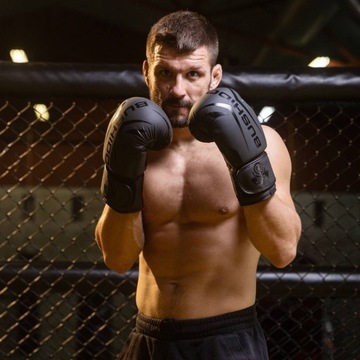 RĘKAWICE BOKSERSKIE SPARINGOWE CZARNE TRENINGOWE BUSHIDO RAPTOR 12 oz