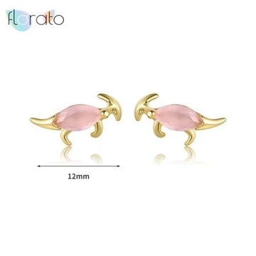 Colorful Ear Needle Crystal Zircon Mini Cute fruit Anim