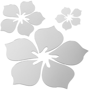 АКРИЛОВЫЕ НАКЛЕЙКИ С ЗЕРКАЛОМ, ПРИКРЕПЛЕННЫМ НА СТЕНЫ