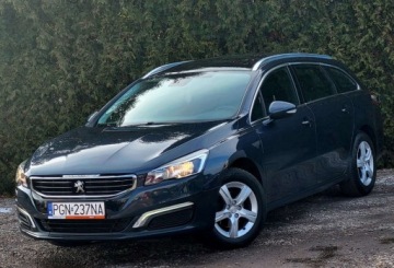 Peugeot 508 I 2015 Peugeot 508 Automatzarejestrowany, GWARANCJA 1.6 Diesel 120KM