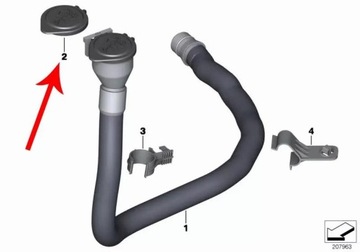 КРЫШКА БАЧКА ОМЫВАТЕЛЯ BMW OE BMW 5 E39