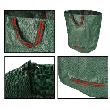 ПРОЧНАЯ САДОВАЯ КОРЗИНА ДЛЯ ЛИСТЬЕВ МЕШОК ДЛЯ ТРАВЫ 270Л XXL