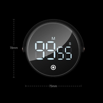3 duży magnetyczny zegar cyfrowy LED, cichy