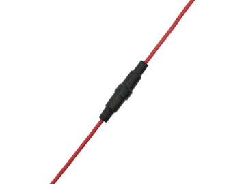 GNIAZDO BEZPIECZNIKA 5x20MM Z KABLEM 2szt