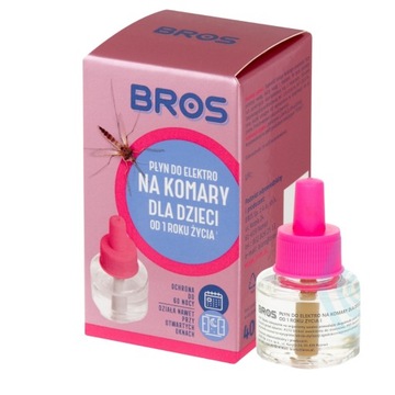 ELEKTRO Płyn Na Komary Dla Dzieci Od 1 Roku Życia Ochrona Do 60 NOCY 40ml