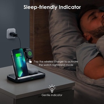 Индуктивное зарядное устройство для IPHONE APPLE WATCH 3w115W кабель USB-C + блок питания