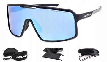 OKULARY ROWEROWE ARCTICA S-336A MONOLENS WENTYLACJA + GRATISY