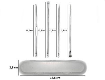 ZESTAW DO USUWANIA PRYSZCZY WĄGRÓW ZASKÓRNIKÓW 4el